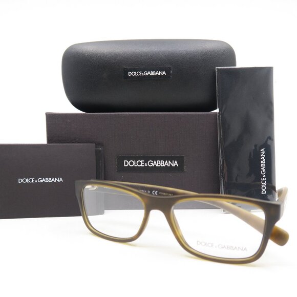 Dolce & Gabbana DG 5005 2899 54mm Havana Rectangle Men's New Eyeglasses. - Picture 1 of 8